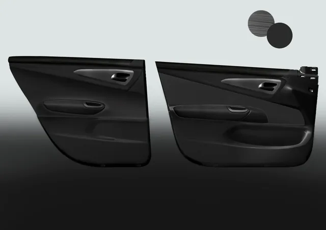Automotive interior and cockpit concept rendering from Monica Motamedi’s supplied portfolio archive.