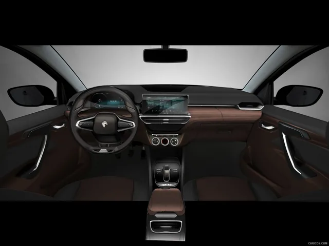 Automotive interior and cockpit concept rendering from Monica Motamedi’s supplied portfolio archive.