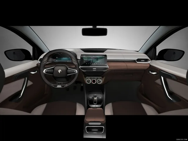 Automotive interior and cockpit concept rendering from Monica Motamedi’s supplied portfolio archive.