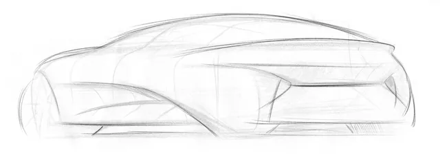 Side-profile proportion study. From Monica Motamedi’s supplied Concept / Sketch archive.